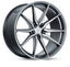 Kies-Motorsports Vossen Vossen HF-3 19x8.5 / 5x112 / ET45 / Flat Face / 66.5 - Gloss Graphite Polished Wheel