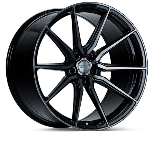 Kies-Motorsports Vossen Vossen HF-3 19x9.5 / 5x112 / ET25 / Deep Face / 66.5 - Double Tinted - Gloss Black Wheel