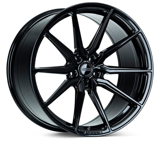 Kies-Motorsports Vossen Vossen HF-3 20x11 / 5x115 / ET22 - S/Deep Face / 71.5 - Gloss Black Wheel