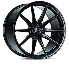 Kies-Motorsports Vossen Vossen HF-3 20x11 / 5x115 / ET22 - S/Deep Face / 71.5 - Gloss Black Wheel