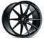 Kies-Motorsports Vossen Vossen HF-3 20x9.5 / 5x115 / ET17 / Deep Face / 71.5 - Gloss Black Wheel