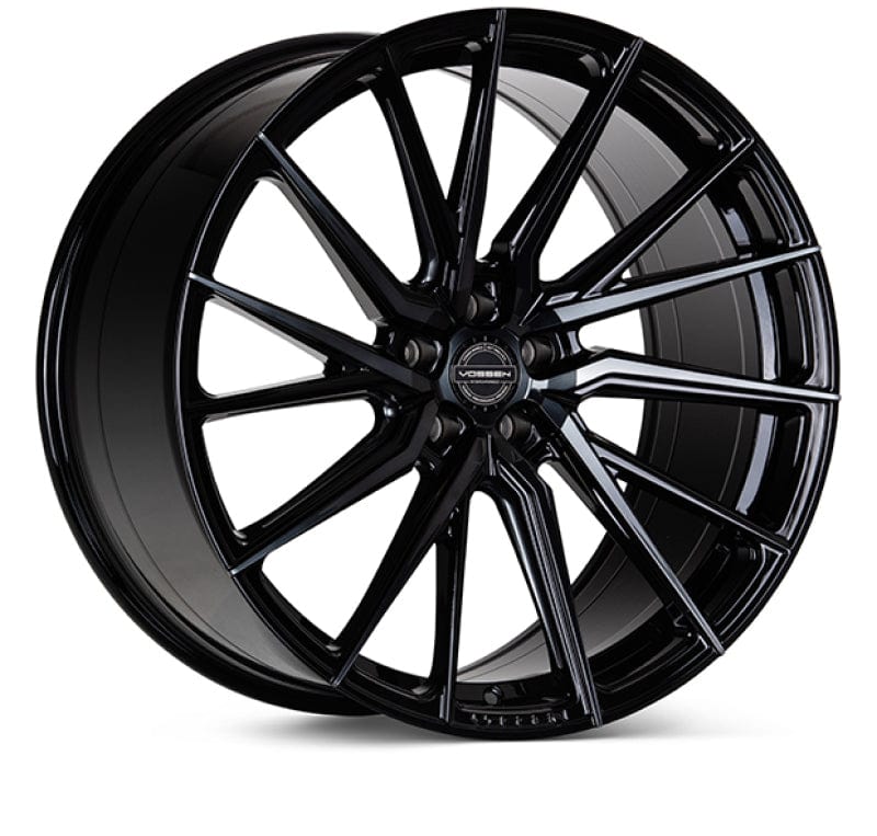Kies-Motorsports Vossen Vossen HF-4T 22x10.5 / 5x112 / ET42 / Deep Face / 66.5 - Double Tinted - Gloss Black - Left Wheel