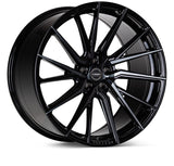 Kies-Motorsports Vossen Vossen HF-4T 22x10.5 / 5x112 / ET42 / Deep Face / 66.5 - Double Tinted - Gloss Black - Left Wheel