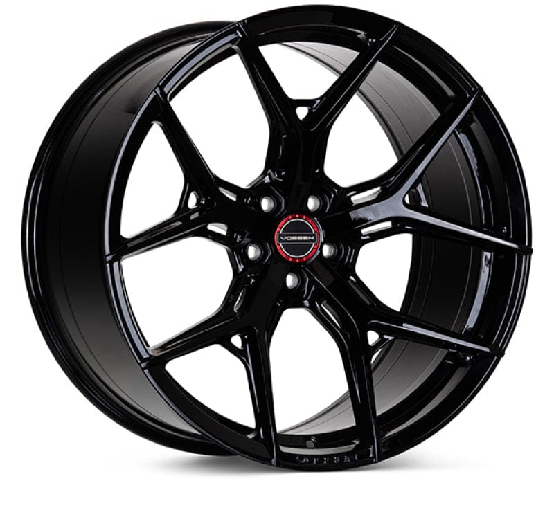 Kies-Motorsports Vossen Vossen HF-5 19x8.5 / 5x112 / ET42 / Deep Face / 66.5 - Gloss Black Wheel Main image