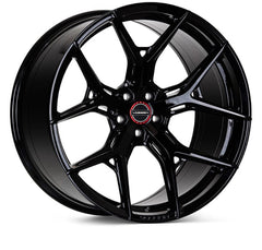 Kies-Motorsports Vossen Vossen HF-5 19x8.5 / 5x112 / ET42 / Deep Face / 66.5 - Gloss Black Wheel
