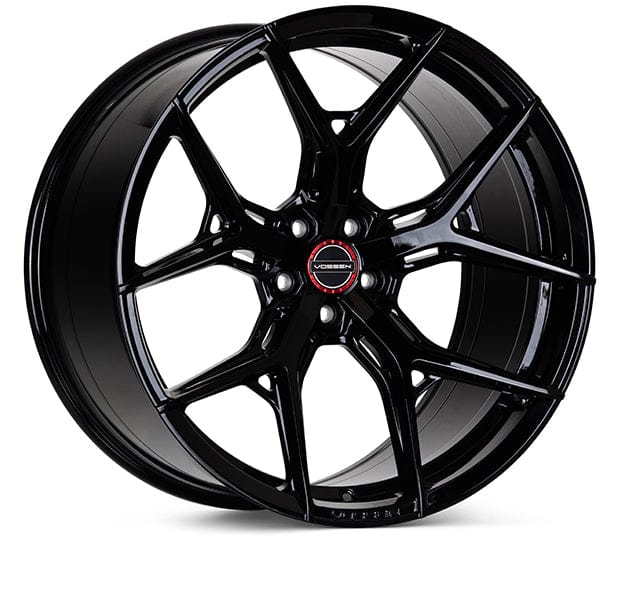 Kies-Motorsports Vossen Vossen HF-5 20x10 / 5x127 / ET-18 / Super Deep / 71.5 CB - Gloss Black Wheel Main image