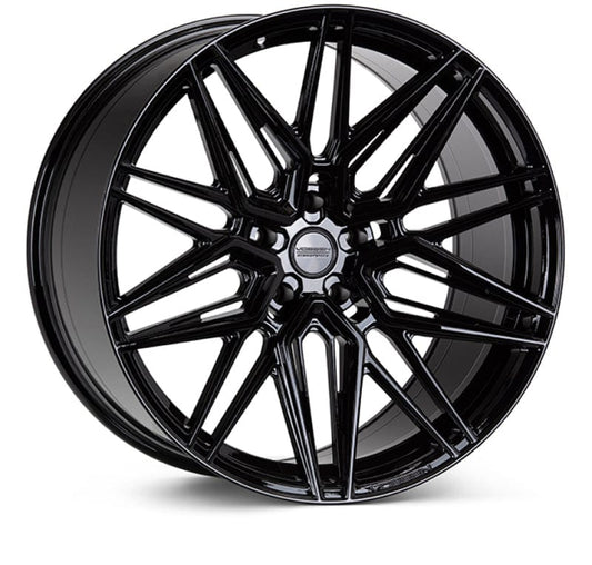 Kies-Motorsports Vossen Vossen HF-7 19x8.5 / 5x112 / ET42 / Deep Face / 66.5 - Gloss Black Wheel