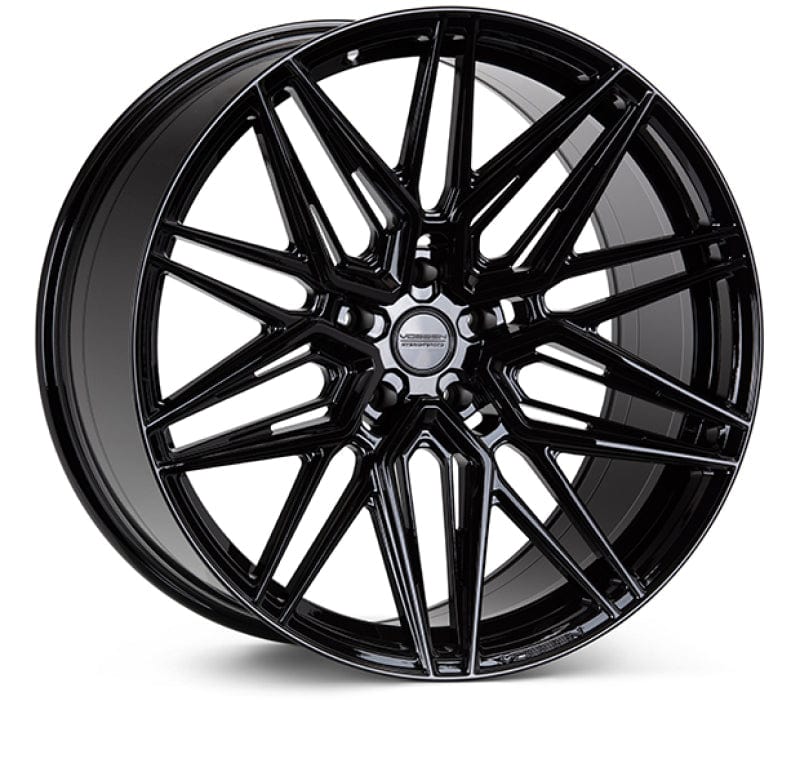 Kies-Motorsports Vossen Vossen HF-7 19x9.5 / 5x112 / ET45 / Deep Face / 66.5 - Gloss Black Wheel Main image