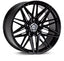 Kies-Motorsports Vossen Vossen HF-7 20X10.5 / 5X112 / ET25 / Deep Face / 66.5 - Gloss Black Wheel