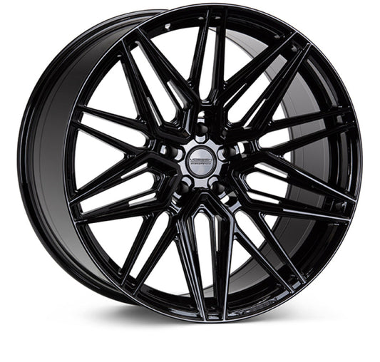 Kies-Motorsports Vossen Vossen HF-7 21x11.5 / 5x130 / ET50 / Deep Face / 71.6 - Gloss Black Wheel
