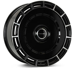 Kies-Motorsports Vossen Vossen HF-9 24x10 - 5x120 - ET32 - Deep - 72.56 - Gloss Black Polished Wheel