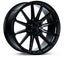 Kies-Motorsports Vossen Vossen HF6-1 22x9.5 / 6x135 / ET20 / Deep Face / 87.1 - Gloss Black Wheel