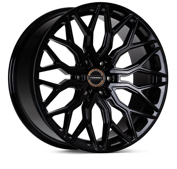 Kies-Motorsports Vossen Vossen HF6-1 24x10 / 6x139.7 / ET3 / Deep / 106.1 CB - Gloss Black Wheel Main image