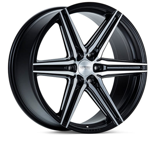 Kies-Motorsports Vossen Vossen HF6-2 20x9.5 / 6x139.7 / ET15 / Deep Face / 106.1 - Brushed Matte Black Wheel
