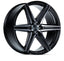 Kies-Motorsports Vossen Vossen HF6-2 20x9.5 / 6x139.7 / ET15 / Deep Face / 106.1 - Tinted Gloss Black Wheel