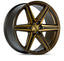 Kies-Motorsports Vossen Vossen HF6-2 20x9.5 / 6x139.7 / ET15 / Deep Face / 106.1 - Tinted Matte Bronze Wheel