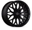 Kies-Motorsports Vossen Vossen HF6-3 20x9.5 / 6x139.7 / ET15 / Deep Face / 106.1 - Satin Black Wheel