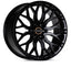 Kies-Motorsports Vossen Vossen HF6-3 22x9.5 / 6x135 / ET20 / Deep Face / 87.1 - Gloss Black Wheel