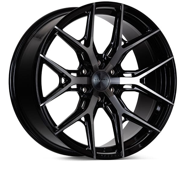 Kies-Motorsports Vossen Vossen HF6-4 17X9 / 6X139.7 / ET0 / Deep Face / 106.1 - Tinted Gloss Black Wheel