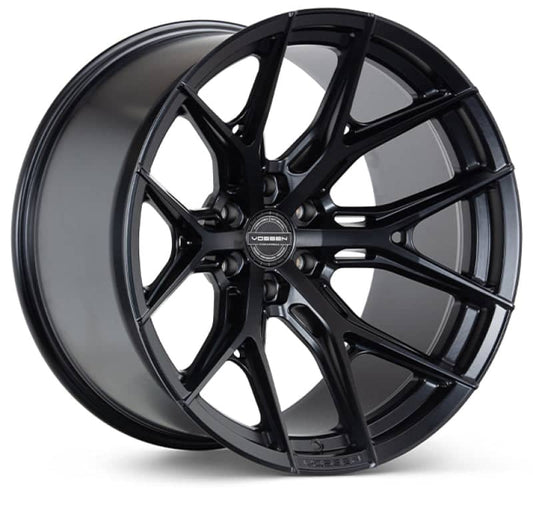 Kies-Motorsports Vossen Vossen HF6-4 18x9 / 6x139.7 / ET0 / Super Deep / 106.1 CB - Satin Black Wheel