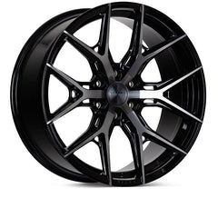 Kies-Motorsports Vossen Vossen HF6-4 18x9 / 6x139.7 / ET0 / Super Deep / 106.1 CB - Tinted Gloss Black Wheel