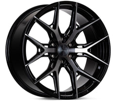 Kies-Motorsports Vossen Vossen HF6-4 20x10 / 6x139.7 / ET-18 / Super Deep Face / 106.1 - Tinted Gloss Black Wheel