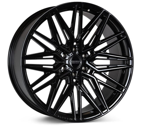 Kies-Motorsports Vossen Vossen HF6-5 20x10 / 6x139.7 / ET-18 / Super Deep Face / 106.1 - Gloss Black Wheel