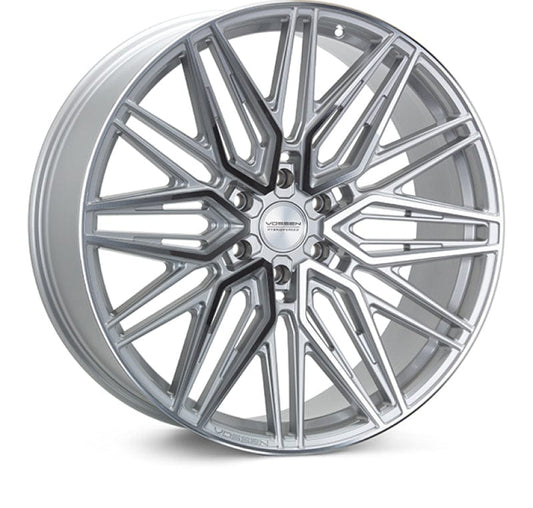 Kies-Motorsports Vossen Vossen HF6-5 20x10 / 6x139.7 / ET-18 / Super Deep Face / 106.1 - Silver Polished Wheel