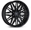 Kies-Motorsports Vossen Vossen HF6-5 22x9.5 / 6x139.7 / ET20 / Deep Face / 106.1 - Satin Black Wheel