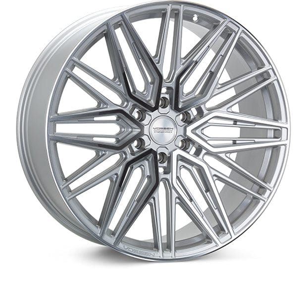 Kies-Motorsports Vossen Vossen HF6-5 24x10 / 6x135 / ET35 / Deep / 87.1 CB - Silver Polished Wheel