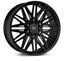 Kies-Motorsports Vossen Vossen HF6-5 26x10 / 6x139.7 / ET25 / Deep / 106.1 CB - Satin Black Wheel