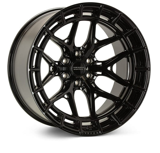 Kies-Motorsports Vossen Vossen HFX-1 20x10.5 / 5x130 / ET20 / Super Deep / 84.1 CB - Gloss Black Wheel