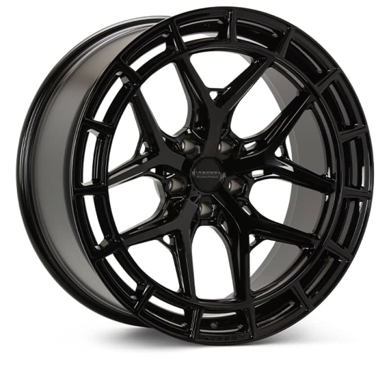 Kies-Motorsports Vossen Vossen HFX-1 20x9.5 - 5x120 - ET20 - Deep - 72.56 - Gloss Black Wheel