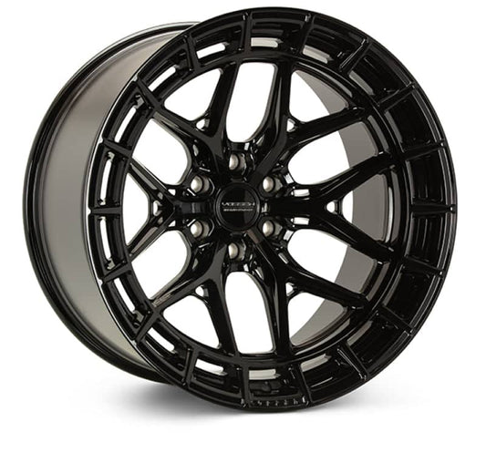 Kies-Motorsports Vossen Vossen HFX-1 20x9.5 - 6x139.7 - ET30 - Deep - 106.1 - Gloss Black Wheel