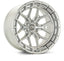 Kies-Motorsports Vossen Vossen HFX-1 22x9.5 / 6x135 BP / ET20 / 87.1 CB / Deep - Silver Polished Wheel