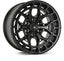 Kies-Motorsports Vossen Vossen HFX-1 22x9.5 / 6x139.7 BP / ET20 / 106.1 CB / Deep - Satin Black Wheel