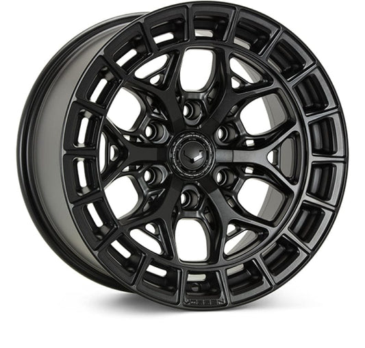 Kies-Motorsports Vossen Vossen HFX-1 22x9.5 / 6x139.7 BP / ET20 / 106.1 CB / Deep - Satin Black Wheel