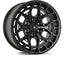 Kies-Motorsports Vossen Vossen HFX-1 22X9.5 / 6X139.7 / ET30 / Deep / 95.1 GB - Satin Black
