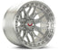 Kies-Motorsports Vossen Vossen LCX-02 22x10 - 8x165.1 - ET18 - Super Deep - 125.1 - Brushed Gloss Clear Wheel