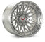 Kies-Motorsports Vossen Vossen LCX-03 22x10 - 6x135 - ET18 - Super Deep - 87.1 - Brushed Gloss Clear Wheel