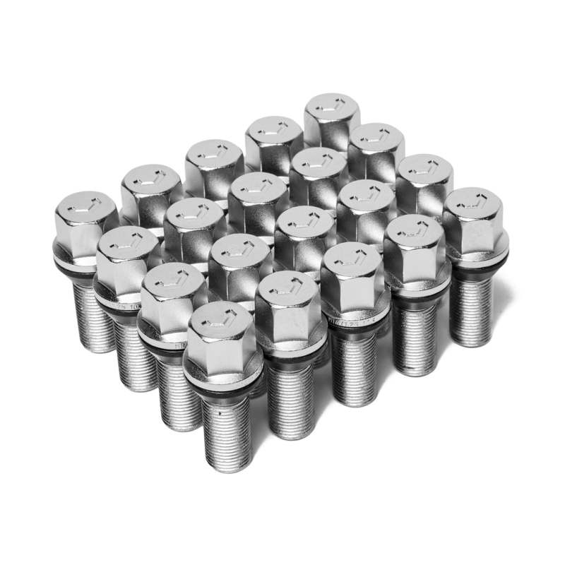 Kies-Motorsports Vossen Vossen Lug Bolt - 14x1.25 - 40mm - 17mm Hex - Cone Seat - Silver (Set of 20) Main image