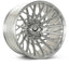 Kies-Motorsports Vossen Vossen VFX-02T 24x14 - 8x180 - ET75 - Mega Deep - 124.3 - Brushed Gloss Clear Wheel