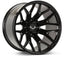 Kies-Motorsports Vossen Vossen VFX-03 22x9.5 - 6x139.7 - ET20 - Deep - 78.1 - Gloss Black Wheel