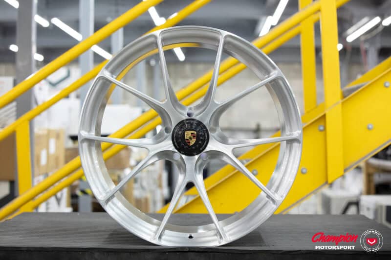 Kies-Motorsports Vossen Vossen X Champion RS74 20X12 / ET47 / Brushed Gloss Clear Wheel / Centerlock / 911 GT3 991.2- Rear