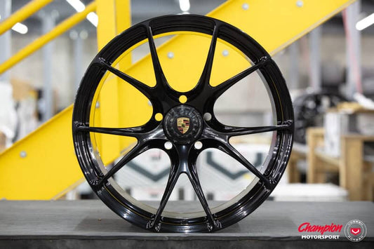 Kies-Motorsports Vossen Vossen X Champion RS74 20X12 / ET47 / Gloss Black Wheel / Centerlock / 911 GT3 991.2 - Rear