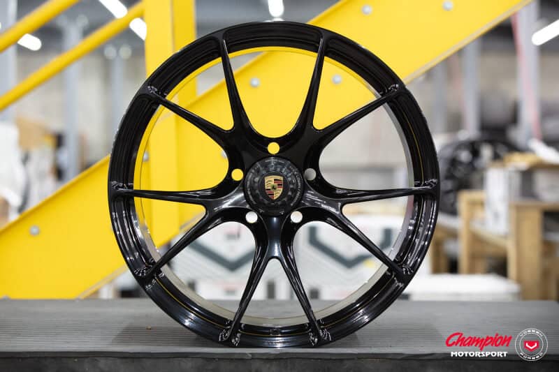 Kies-Motorsports Vossen Vossen X Champion RS74 20X9.5 / ET59 / Gloss Black Wheel / Centerlock / 918 Spyder - Front