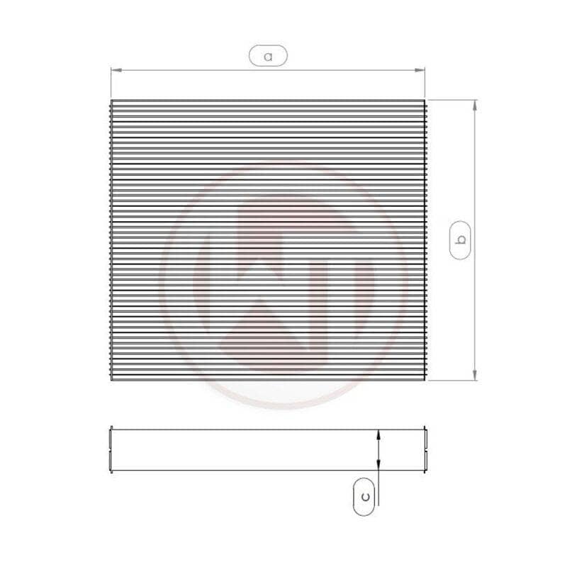 Kies-Motorsports Wagner Tuning Wagner Tuning Universal Radiator Core - 264 x 240 x 96 (mm)