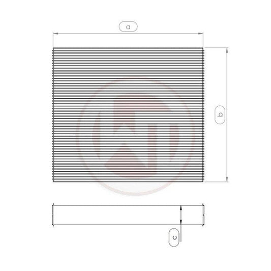 Kies-Motorsports Wagner Tuning Wagner Tuning Universal Radiator Core - 264 x 240 x 96 (mm)