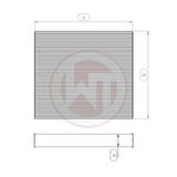 Kies-Motorsports Wagner Tuning Wagner Tuning Universal Radiator Core - 264 x 240 x 96 (mm)