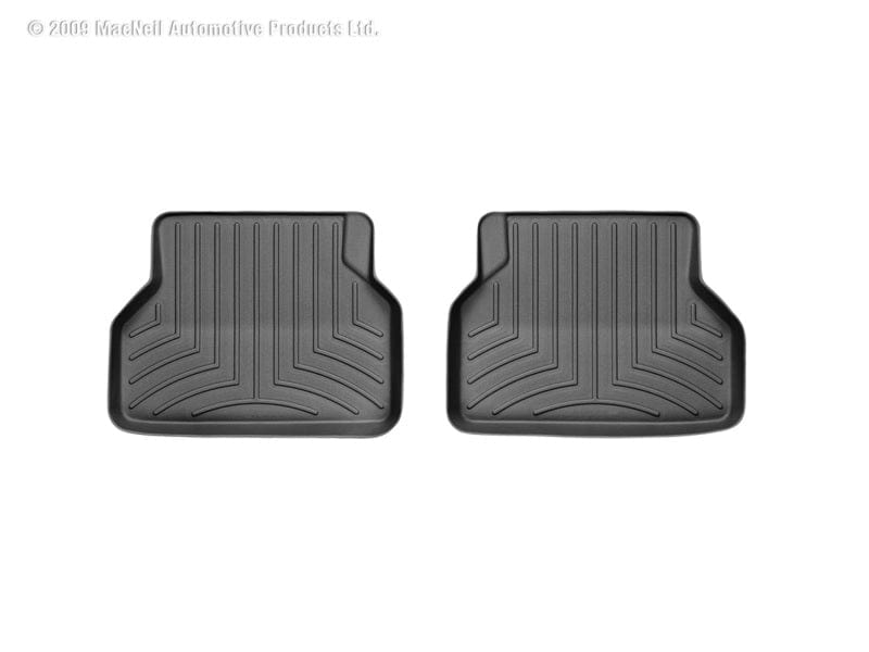 WeatherTech 04-10 BMW 5-Series (E60) Rear FloorLiner - Black Secondary image